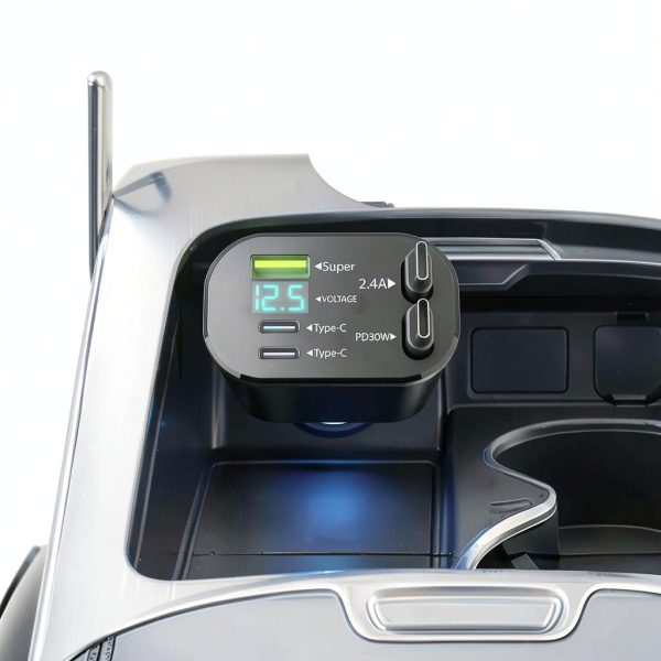 Vena Retractable USB C Car Charger PD30 Fast Charging-5