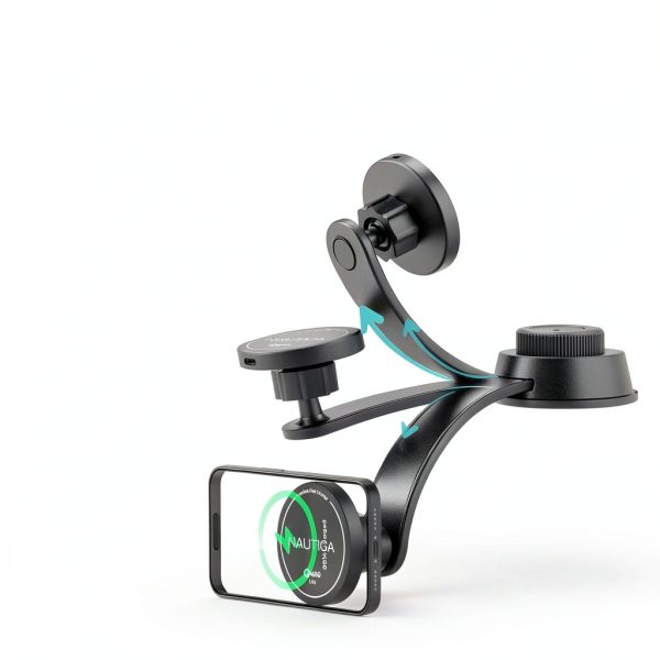 Nautica Turan QMAG Lite Wireless Magnetic Car Charger Mount-5