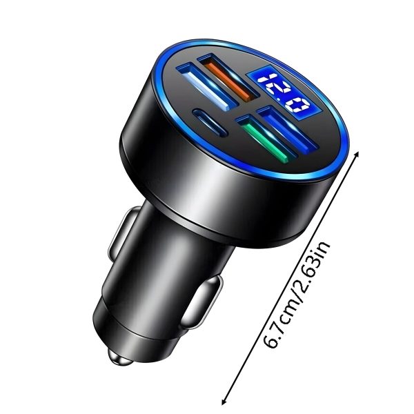 Pavo 150W Car Charger 5 Port Fast Charging Smart Protection-1