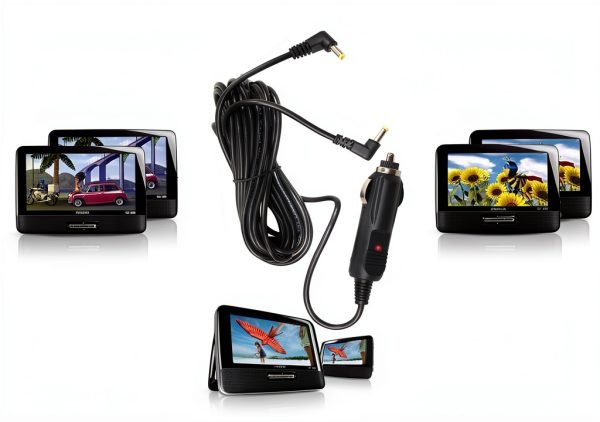 HQRP Car Charger for Philips DVD Players 12V 2A Replacement-5