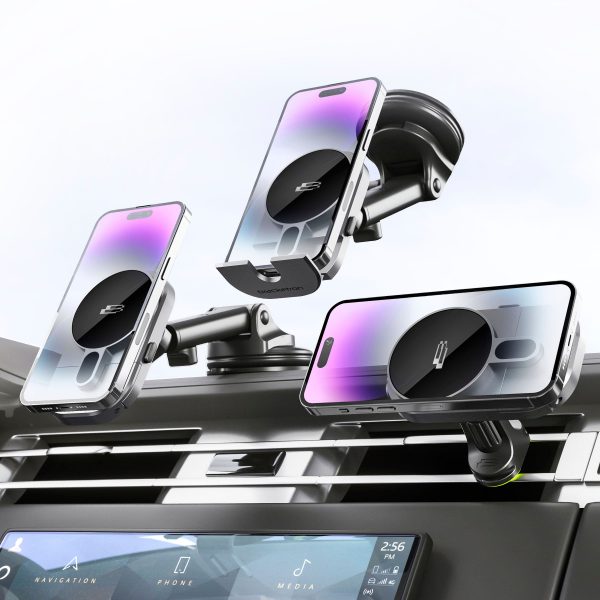 Bracketron MagAlign Charging Phone Holder MagSafe Vent Mount-4