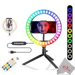 Pavo 8 Inch RGB Ring Light Compact Design 360 Adjustable-0