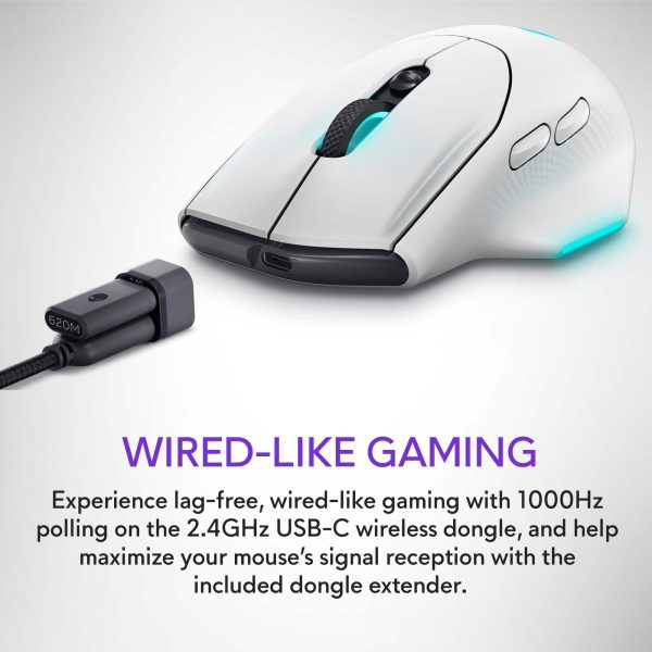 Alienware AW620M Wireless Optical Gaming Mouse PC Lunar-6