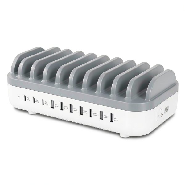 Manhattan 10 Port USB Charging Station Fast PD Power-1