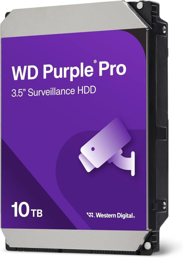 WD Purple Pro 10TB Hard Drive Internal Surveillance Storage-1