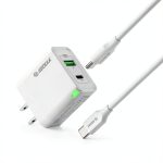 Esoulk 30W PD QC Fast Charger Wall Charger USB C Cable-0