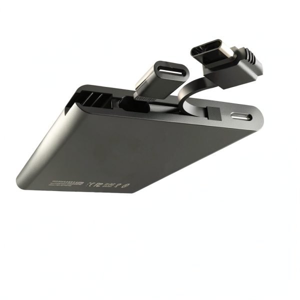 Pavo Power Bank Slim 5000mAh Built in USB C Cable-2