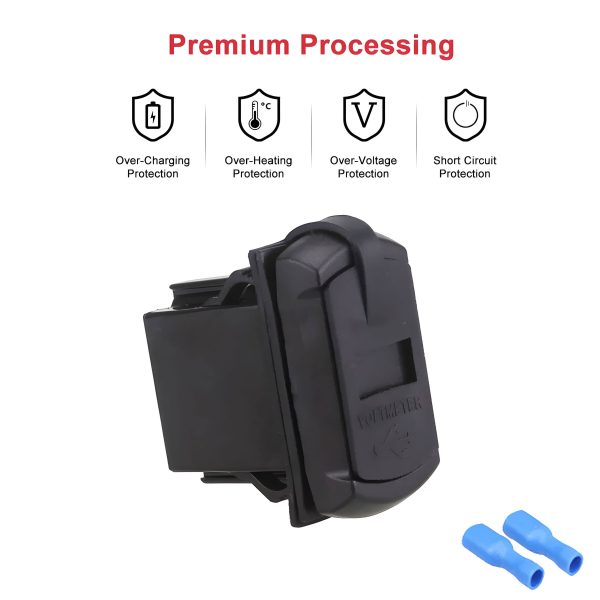 Pavo Dual USB Car Charger Wide Voltage Fast Charging-3