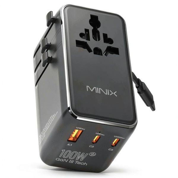 MINIX TP100C 100W GaN III Universal Travel Charger Adapter-1