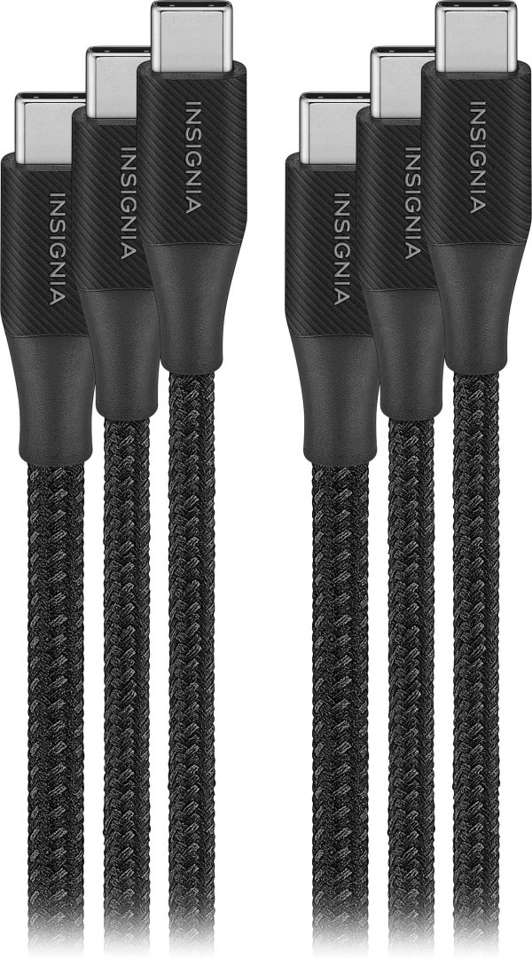 Insignia USB-C to USB-C Braided Charge and Sync Cables-0
