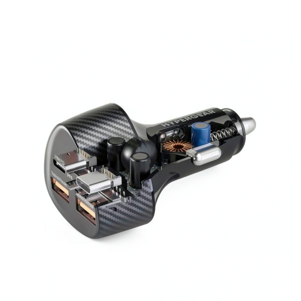 HyperGear Quad Port Car Charger Fast Charging 77W-8