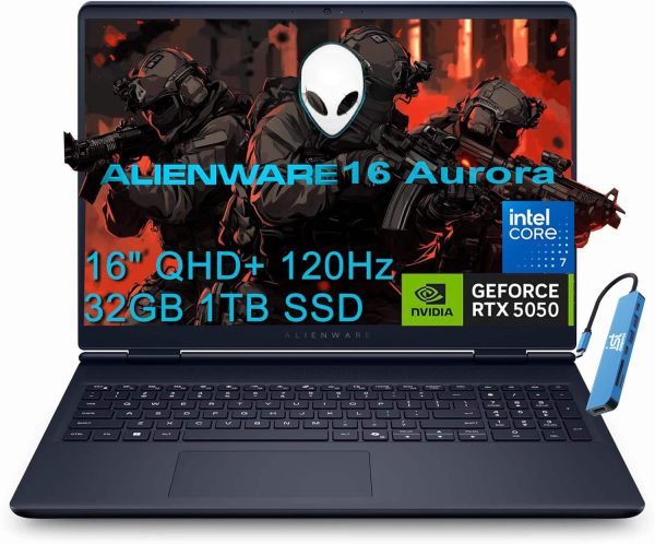 Alienware 16 Laptop Intel Core 7 RTX 5050 32GB RAM-0