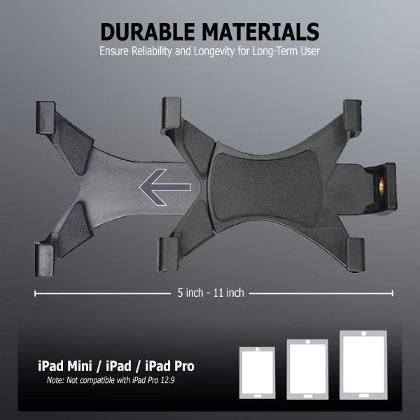 Universal Tablet Tripod Mount Secure ABS Material Flexible-2