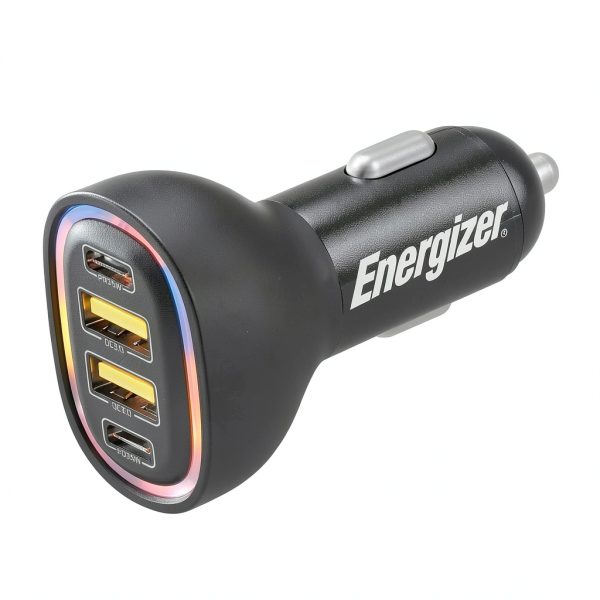 Energizer Car Charger Fast Charging 4 Port RGB Design-0