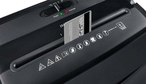 Insignia 6 Sheet Crosscut Shredder Security Compact Design-3