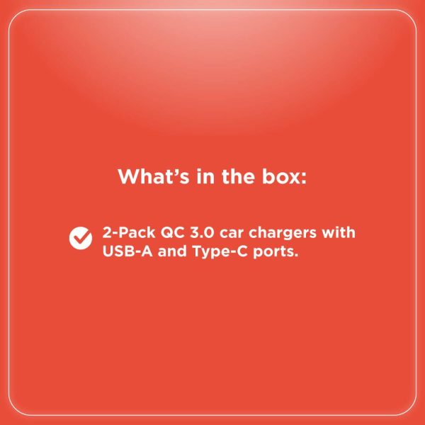 Quick Charge 3.0 Car Charger Dual Port USB Type-C Vehicle-5