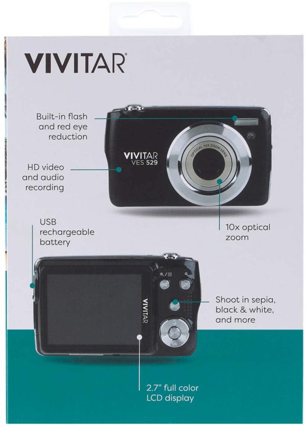 Vivitar VES529 Digital Camera 16mp HD Video 10x Zoom-8