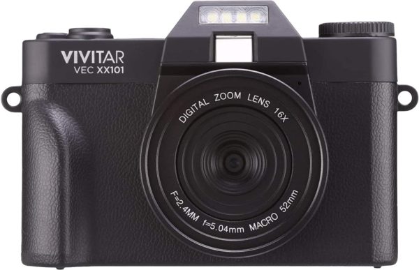 Vivitar VECXX101 4K Digital Camera Black Photography-0