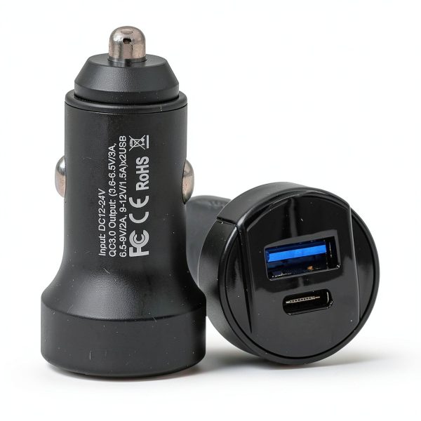 5 Core Dual Port Car Charger Fast Charging USB Type-C-6