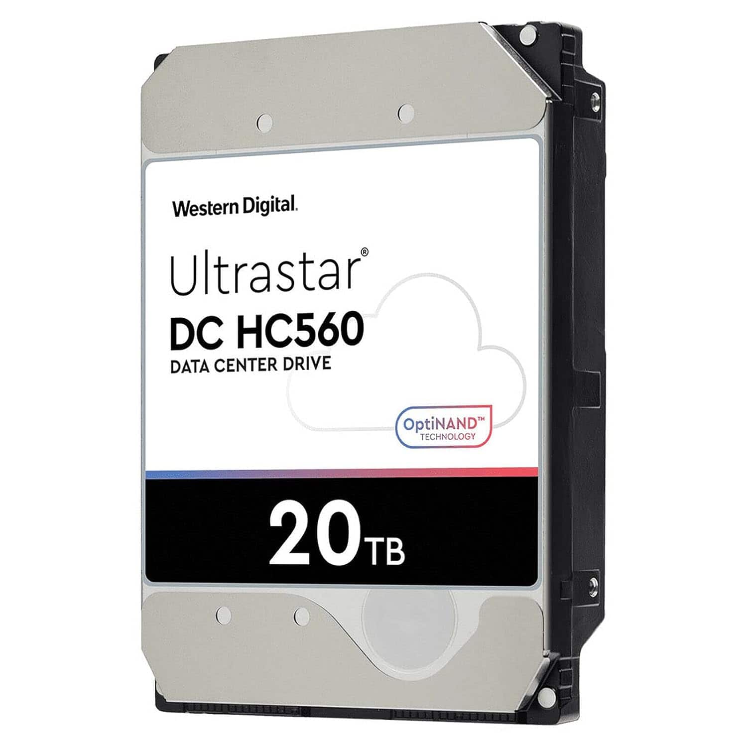 Western Digital Ultrastar DC HC560 hard drive in a data center rack