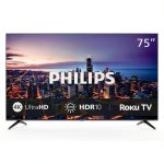 Philips 75 Inch 4K UHD Smart Roku TV Home Entertainment-0