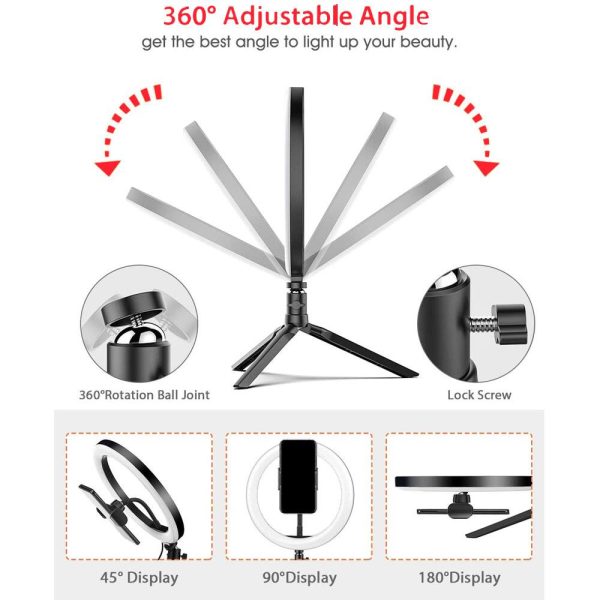 Pavo 8 Inch RGB Ring Light Compact Design 360 Adjustable-5