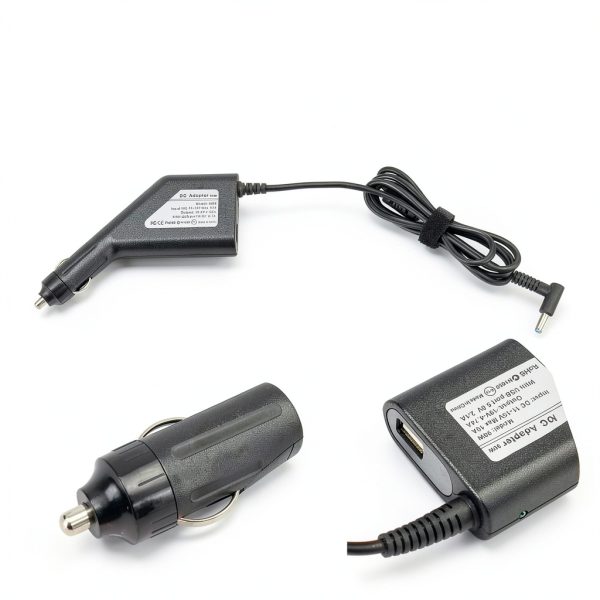 HP Laptop Car Charger 90W Dual Port Quick Charge 3.0-3