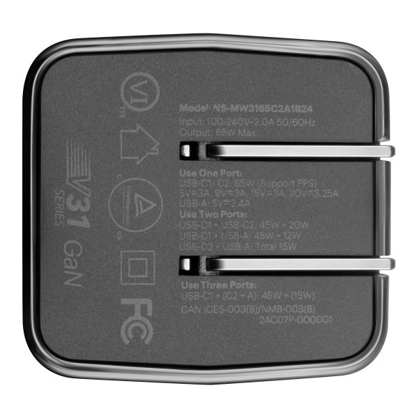 Insignia 65W USB C Wall Charger GaN Compact Foldable Plug-9