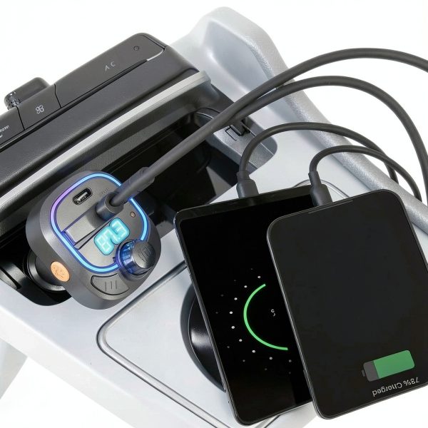 IntelliCast Road Bluetooth FM Transmitter Wireless Audio Car-6