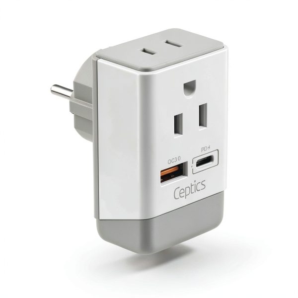 Ceptics Israel Power Adapter Type H Fast Charging QC 3.0-0