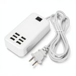 Sanoxy 6 Port USB Hub Charger Fast Charging White-0