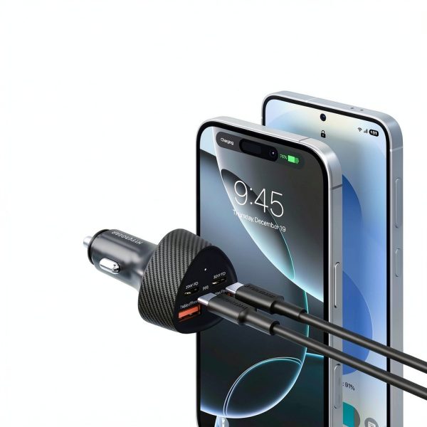 HyperGear Quad Port Car Charger Fast Charging 77W-3