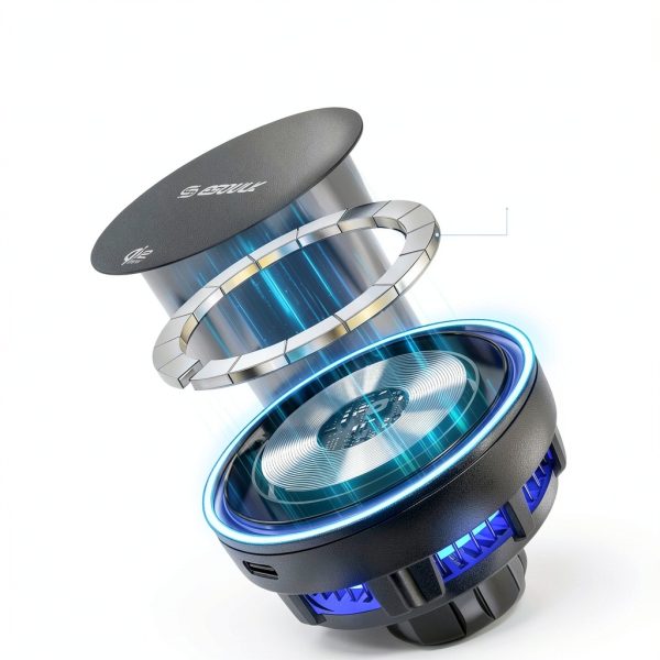Esoulk Qi2.2 25W Cooling Cup Holder Mount Wireless Charger-8