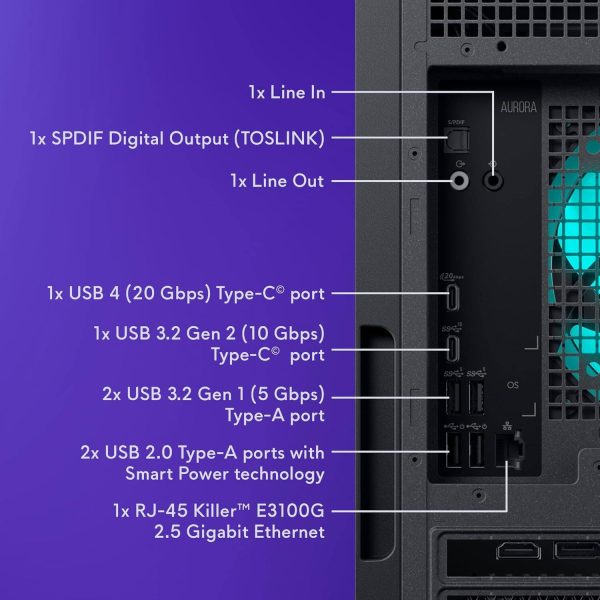 Alienware Aurora Gaming Desktop Intel Core Ultra 7 RTX 5070-9