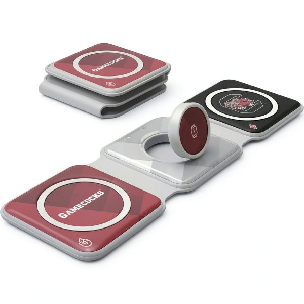 South Carolina Gamecoks 3 in 1 Foldable Charger Keyscaper-0