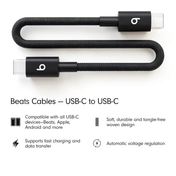 USB C Cable 20cm Woven Design Fast Charging Data Transfer-1
