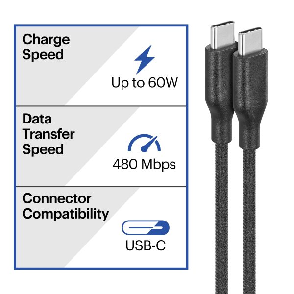 Best Buy USB C Cable Braided Charge Sync 10 ft-9