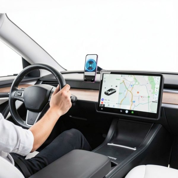 ESOUK 25W Qi2 Wireless Car Charger Tesla Mount iPhone-1