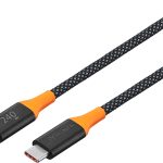 Insignia USB-C Cable 240W Fast Charging 8 ft Braided-0