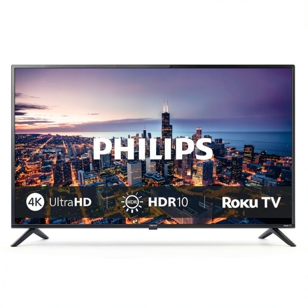 Philips 50 Inch 4K UHD Smart Roku TV 120 Motion Rate-0