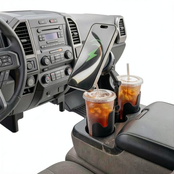 Esoulk Qi2.2 25W Cooling Cup Holder Mount Wireless Charger-2