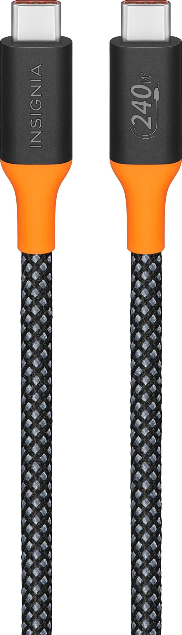 Insignia USB-C Cable 240W Fast Charging 8 ft Braided-4