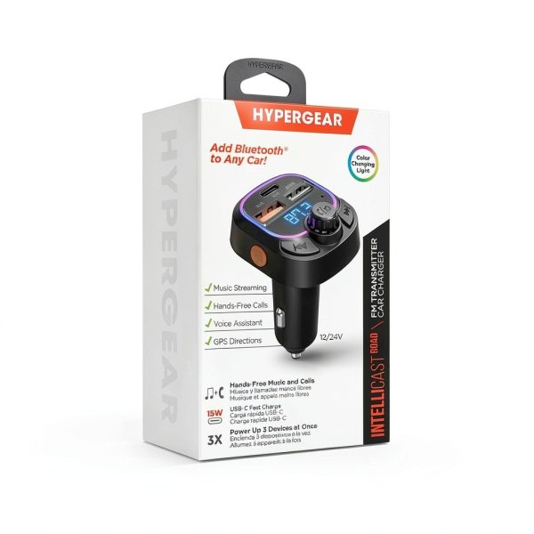 IntelliCast Road Bluetooth FM Transmitter Wireless Audio Car-8