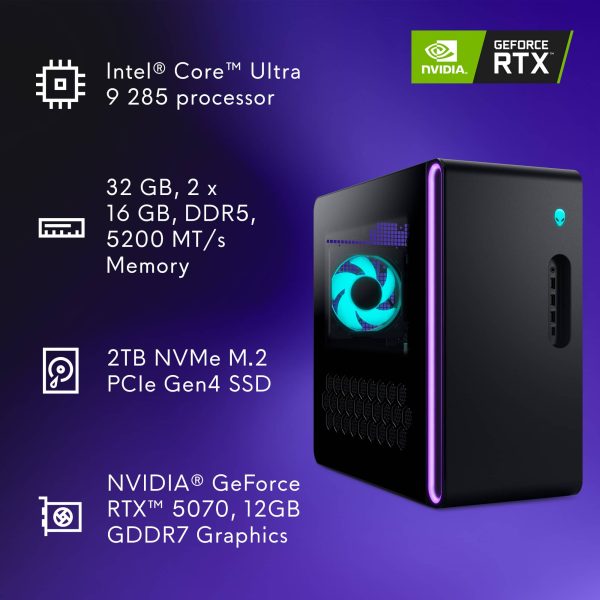 Alienware Aurora Gaming Desktop RTX 5070 Intel Core Ultra-14