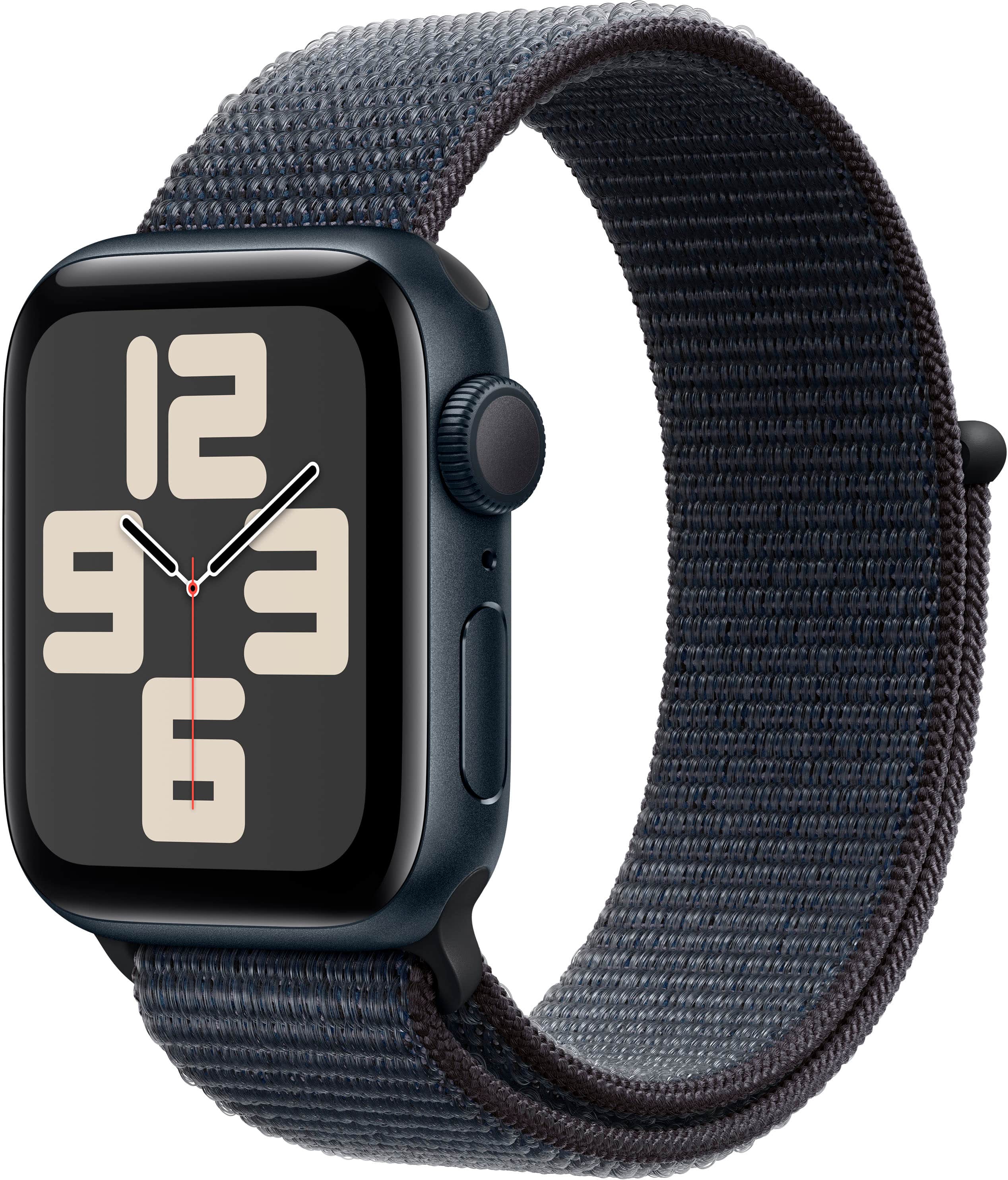 Apple Watch SE 2nd Generation 40mm Midnight on a wrist displaying health metrics