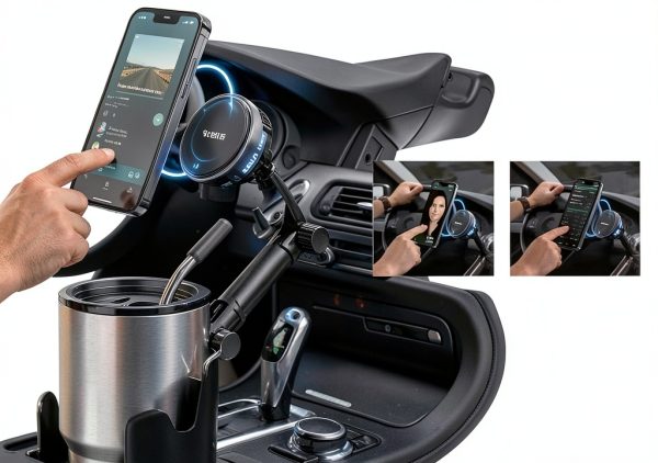 Esoulk Qi2.2 25W Cooling Cup Holder Mount Wireless Charger-12
