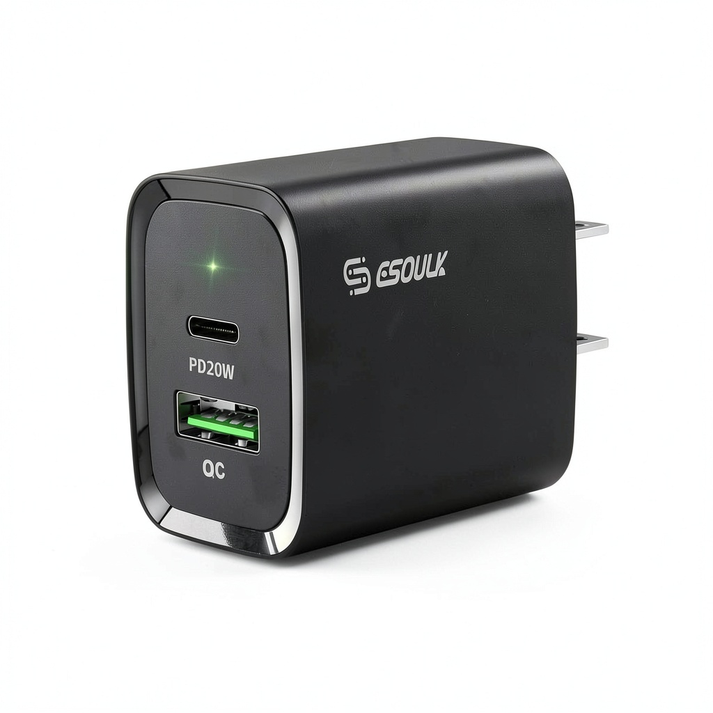 Esoulk 20W Fast Wall Charger in use with multiple devices