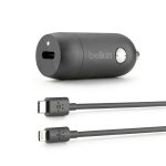 BOOST↑CHARGE USB-C Car Charger 18W Fast Charging Compact-0