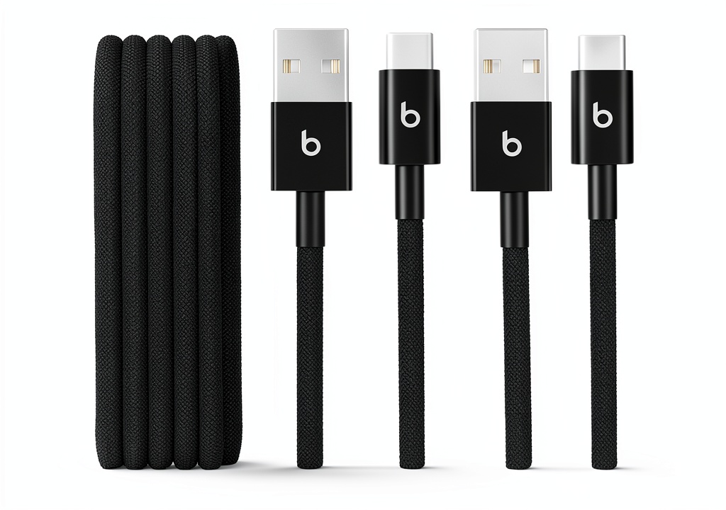 Beats USB-A to USB-C braided cable in multiple colors